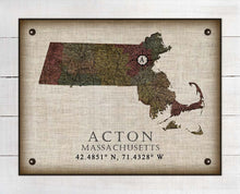 Load image into Gallery viewer, Acton Massachusetts Vintage Design On 100% Natural Linen
