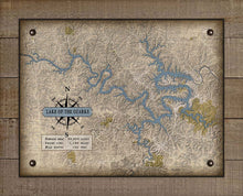Load image into Gallery viewer, Lake Of The Ozarks Missouri Map - On 100% Natural Linen
