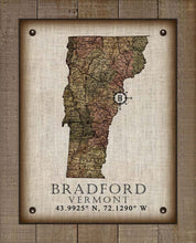Load image into Gallery viewer, Bradford Vermont Vintage Design - On 100% Natural Linen
