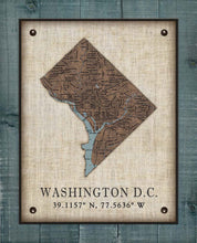 Load image into Gallery viewer, Washington DC Vintage Design - On 100% Natural Linen
