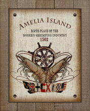 Load image into Gallery viewer, Amelia Island Birth Place Of The Shrimping Industry Design On 100% Linen
