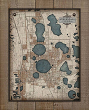 Load image into Gallery viewer, Aubendale Map On 100% Natural Linen
