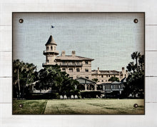 Load image into Gallery viewer, Jekyll Island Club Hotel (horizontal) - On 100% Natural Linen
