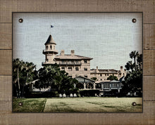 Load image into Gallery viewer, Jekyll Island Club Hotel (horizontal) - On 100% Natural Linen

