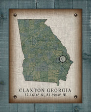 Load image into Gallery viewer, Claxton Georgia Vintage Design On 100% Natural Linen
