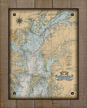 Load image into Gallery viewer, Maryland Eastern Shore Chesapeake Bay Nautical Chart On 100% Natural Linen
