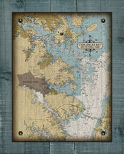 Load image into Gallery viewer, Maryland Severna Park Nautical Chart  On 100% Natural Linen
