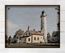 Load image into Gallery viewer, Cana Island Lighthouse - On 100% Linen
