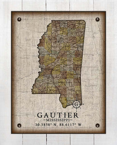 Gautier Mississippi Vintage Design - On 100% Natural Linen