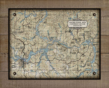 Load image into Gallery viewer, Missouri- Jacks Fork And Current Rivers  Nautical Chart -  On 100% Natural Linen
