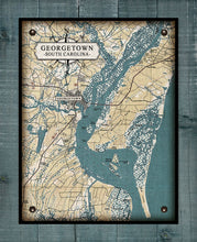 Load image into Gallery viewer, Georgetown South Carolina Map - On 100% Natural Linen
