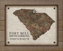 Load image into Gallery viewer, Fort Mill South Carolina Vintage Design - On 100% Natural Linen
