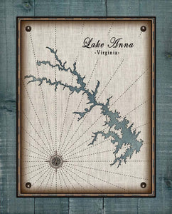 Lake Anna Virginia - On 100% Natural Linen