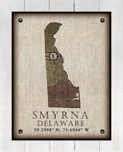 Load image into Gallery viewer, -Any State &amp; Town In The U.S.A. - Board Mounted Canvas Print
