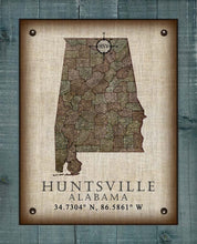 Load image into Gallery viewer, -Any State &amp; Town In The U.S.A. - Board Mounted Canvas Print
