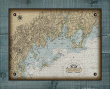 Load image into Gallery viewer, Groton CT Nautical Chart Board Mounted Canvas Print

