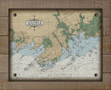 Load image into Gallery viewer, Guilford CT Nautical Chart Board Mounted Canvas Print
