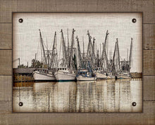 Load image into Gallery viewer, Shrimp Boasts Fleet 2  - Board Mounted Canvas Print
