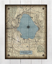 Load image into Gallery viewer, Georges Lake Florida Map - Board Mounted Canvas Print
