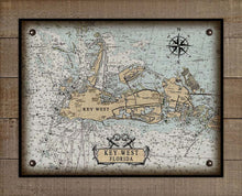Load image into Gallery viewer, Key West Nautical Chart Board Mounted Canvas Print
