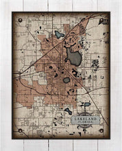 Load image into Gallery viewer, Plant City Florida Map Board Mounted Canvas Print
