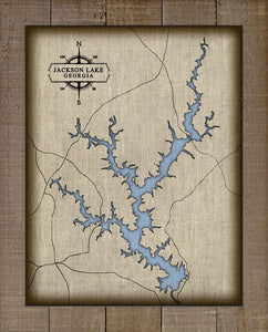 Lake Jackson- Board Mounted Canvas Print
