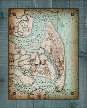 Load image into Gallery viewer, Vintage Jekyll Island Nautical Chart - Board Mounted Canvas Print
