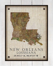 Load image into Gallery viewer, -Any State &amp; Town In The U.S.A. - Board Mounted Canvas Print
