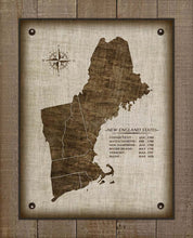 Load image into Gallery viewer, New England Vintage Design - Board Mounted Canvas Print
