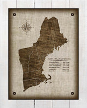 Load image into Gallery viewer, New England Vintage Design - Board Mounted Canvas Print
