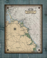 Load image into Gallery viewer, Hingam Bay to Duxbury Bay Massachusetts Nautical Chart Board Mounted Canvas Print
