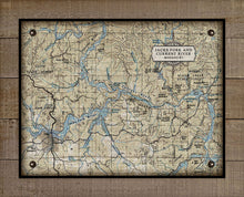 Load image into Gallery viewer, Missouri- Jacks Fork And Current Rivers  Nautical Chart -  Board Mounted Canvas Print
