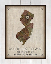 Load image into Gallery viewer, -Any State &amp; Town In The U.S.A. - Board Mounted Canvas Print
