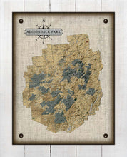 Load image into Gallery viewer, Adirondack Park Map - Board Mounted Canvas Print
