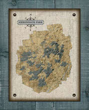 Load image into Gallery viewer, Adirondack Park Map - Board Mounted Canvas Print
