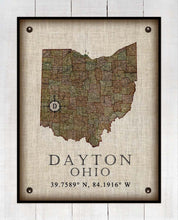 Load image into Gallery viewer, -Any State &amp; Town In The U.S.A. - Board Mounted Canvas Print
