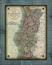 Load image into Gallery viewer, 1811 Vintage Portugal Map -  Board Mounted Canvas Print
