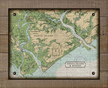 Load image into Gallery viewer, Edisto Island South Carolina Nautical Chart - Board Mounted Canvas Print
