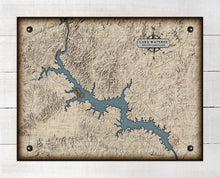 Load image into Gallery viewer, Lake Wateree South Carolina Map Design - Board Mounted Canvas Print
