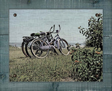 Load image into Gallery viewer, Beach Bikes - Board Mounted Canvas Print
