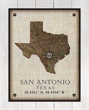 Load image into Gallery viewer, -Any State &amp; Town In The U.S.A. - Board Mounted Canvas Print
