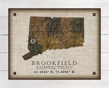 Load image into Gallery viewer, Brookfield Connecticut Vintage Design On 100% Natural Linen
