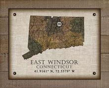 Load image into Gallery viewer, East Windsor Connecticut Vintage Design On 100% Natural Linen
