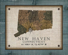 Load image into Gallery viewer, New Haven Connecticut Vintage Design On 100% Natural Linen
