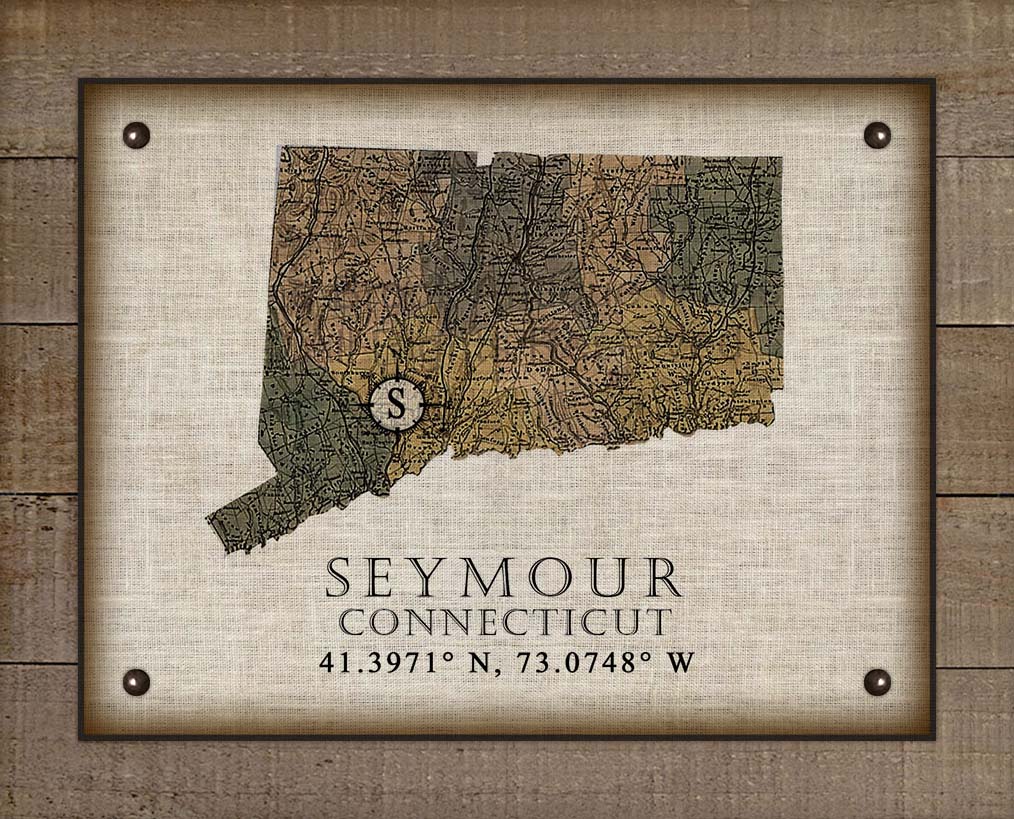 Seymor Connecticut Vintage Design On 100% Natural Linen