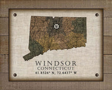 Load image into Gallery viewer, Windsor Connecticut Vintage Design On 100% Natural Linen

