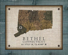 Load image into Gallery viewer, Bethel Connecticut Vintage Design On 100% Natural Linen
