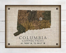 Load image into Gallery viewer, Columbia Connecticut Vintage Design On 100% Natural Linen
