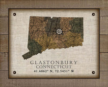 Load image into Gallery viewer, Glastonbury Connecticut Vintage Design On 100% Natural Linen
