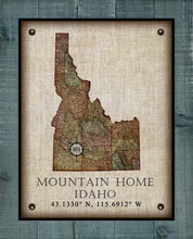 Load image into Gallery viewer, -Any State &amp; Town In The U.S.A. - Board Mounted Canvas Print
